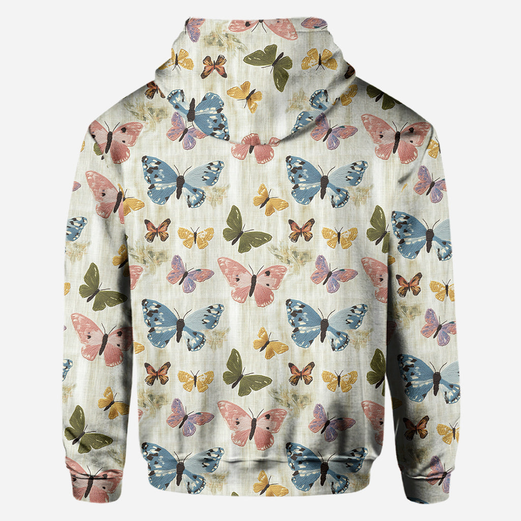 Jardin de papillons - T-shirt personnalisé à motifs de papillons