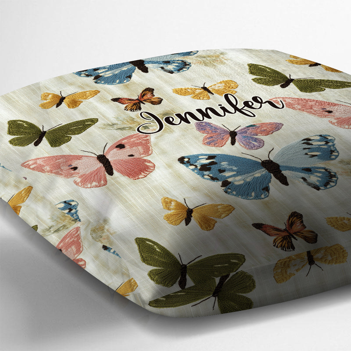 Butterflies Garden - Personalized Butterfly Throw Pillow