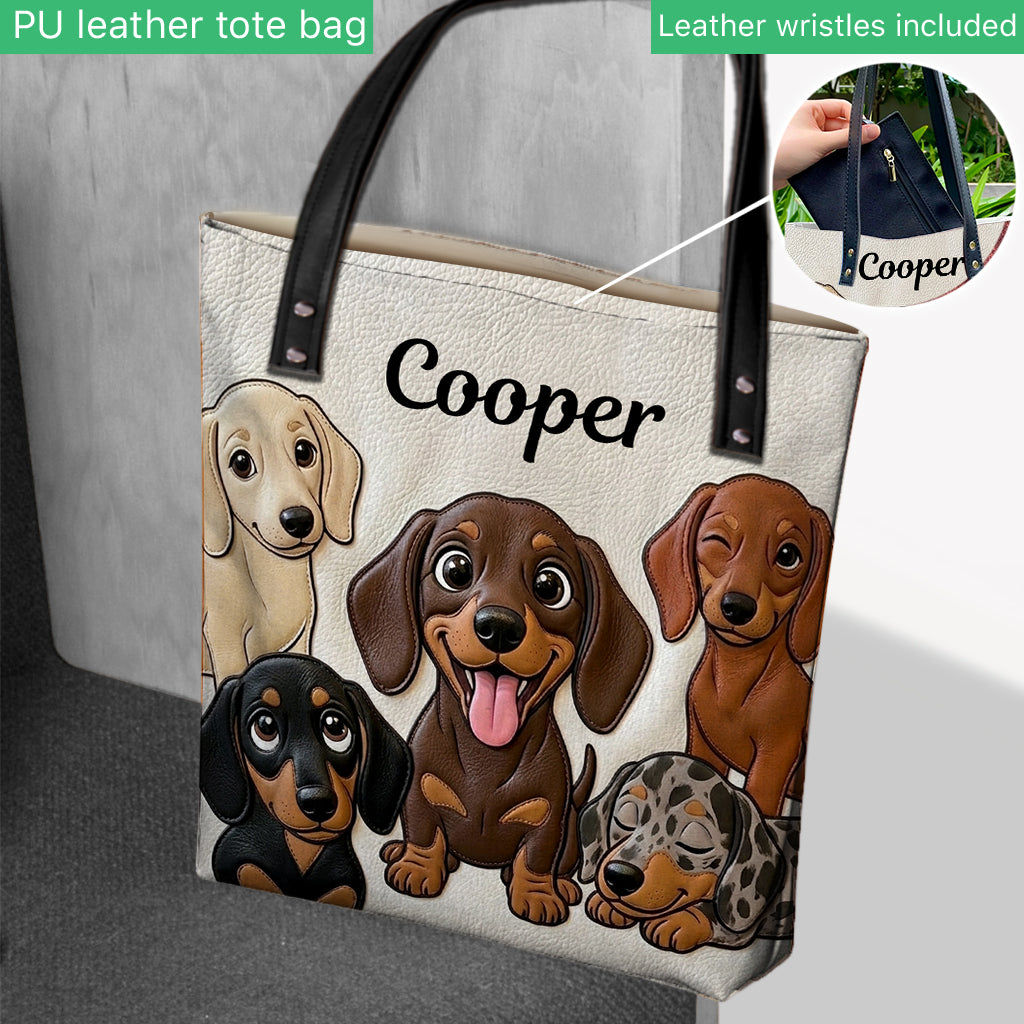 Amour Dachshund - Sac à dos personnalisé pour chien