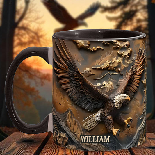 Eagle - Personalized Bald Eagle Accent Mug