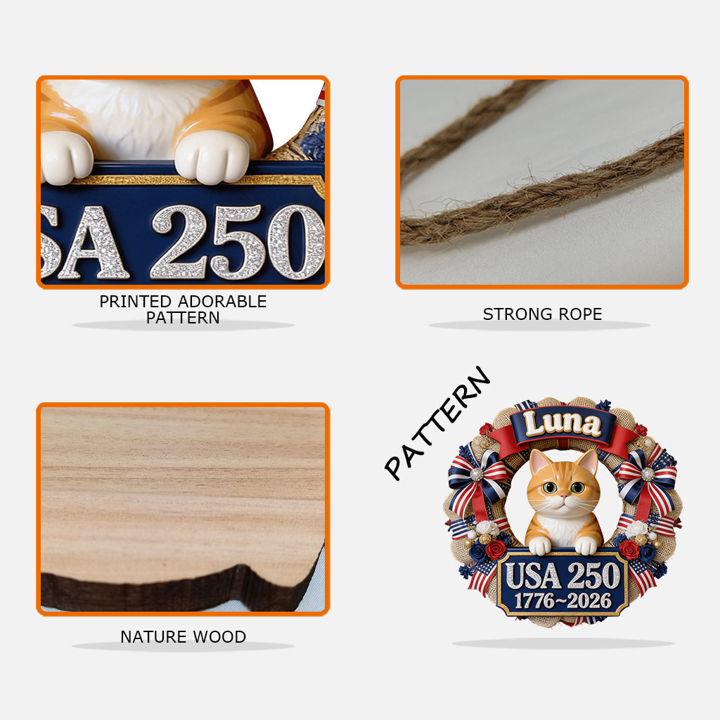 Any Photo Cute Pet 250 Years - Personalized Dog Custom Shaped Wood Sign