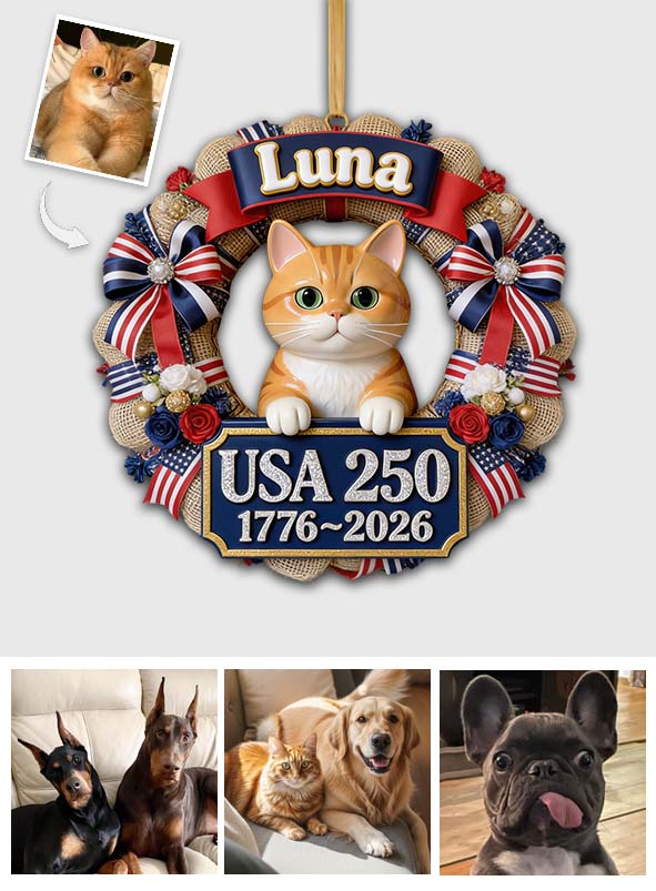 Any Photo Cute Pet 250 Years - Personalized Dog Custom Shaped Wood Sign