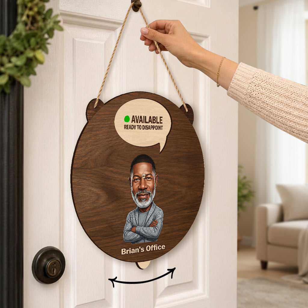Honest Status Update - Personalized Colleague Spinner Sign Custom Shape