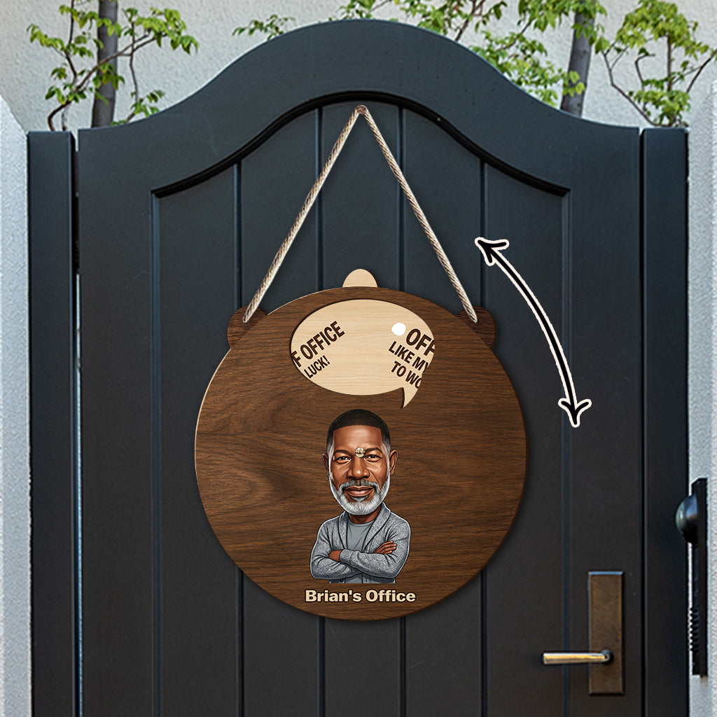 Honest Status Update - Personalized Colleague Spinner Sign Custom Shape