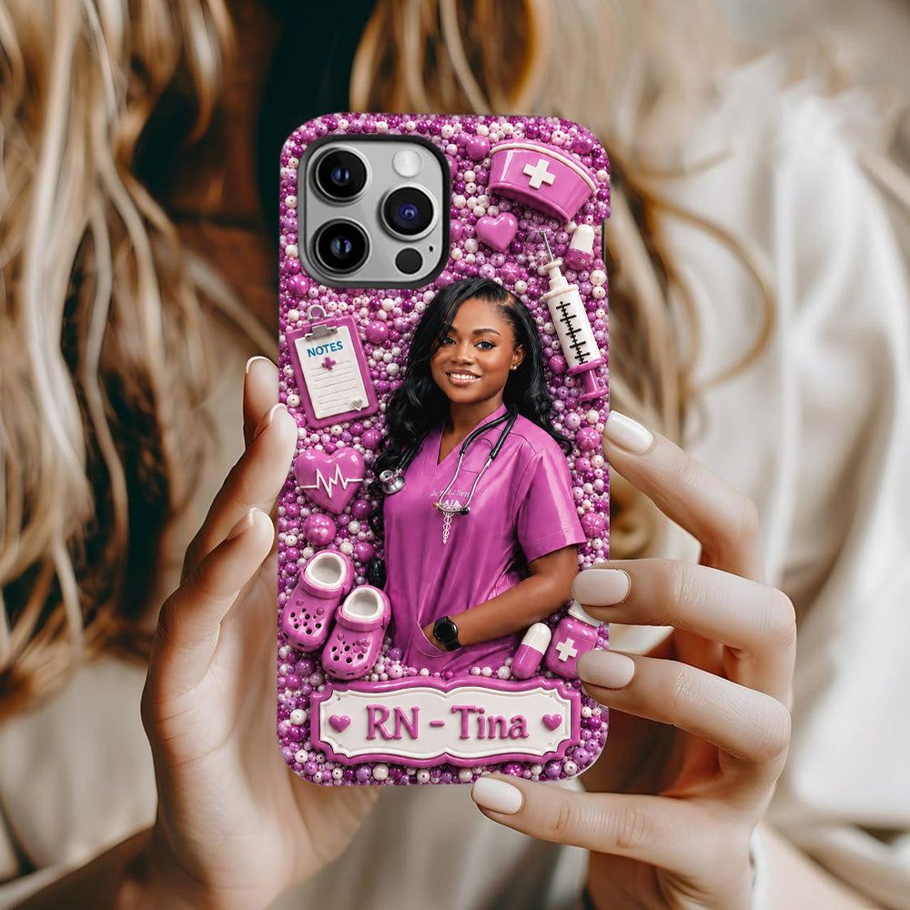 Love Being A Nurse - Personalized Nurse Full Print Phone Case
