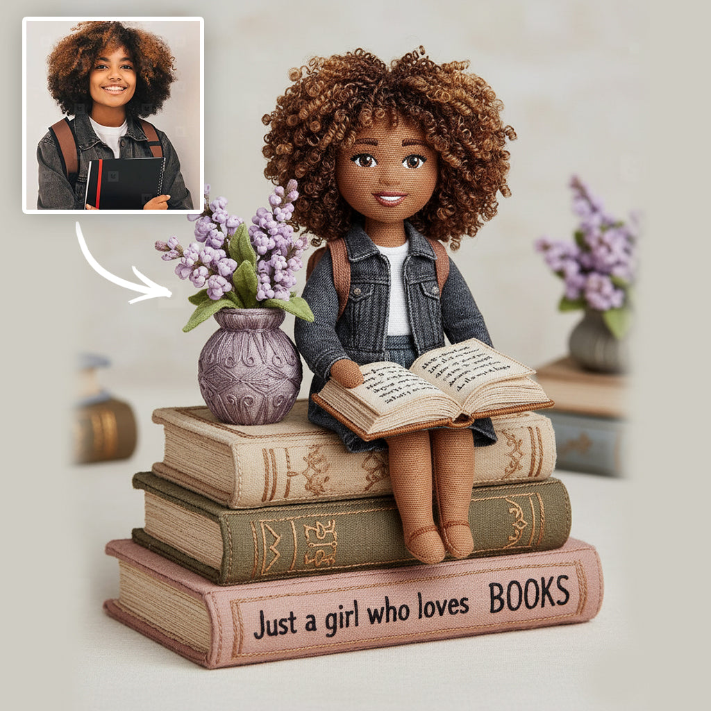 Juste une fille qui aime les livres - Ornement de livre personnalisé