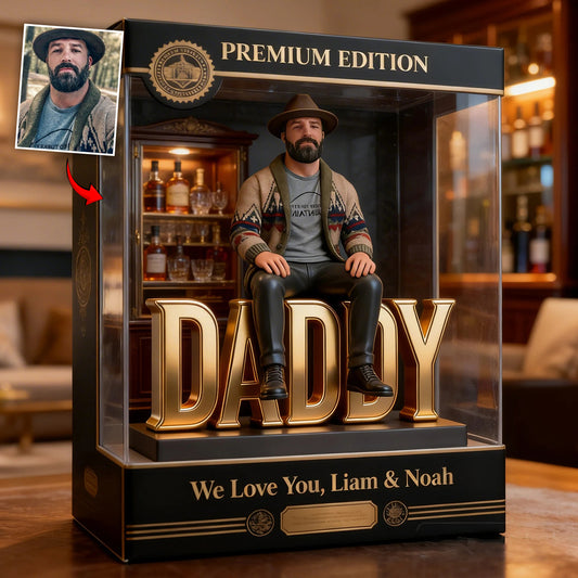 Custom Any Photo - Personalized Father Custom Shaped Acrylic Plaque