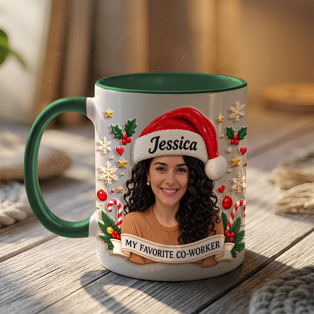Best Christmas Gift For Co-workers - Personalized Colleague 3D Printed Accent Mug