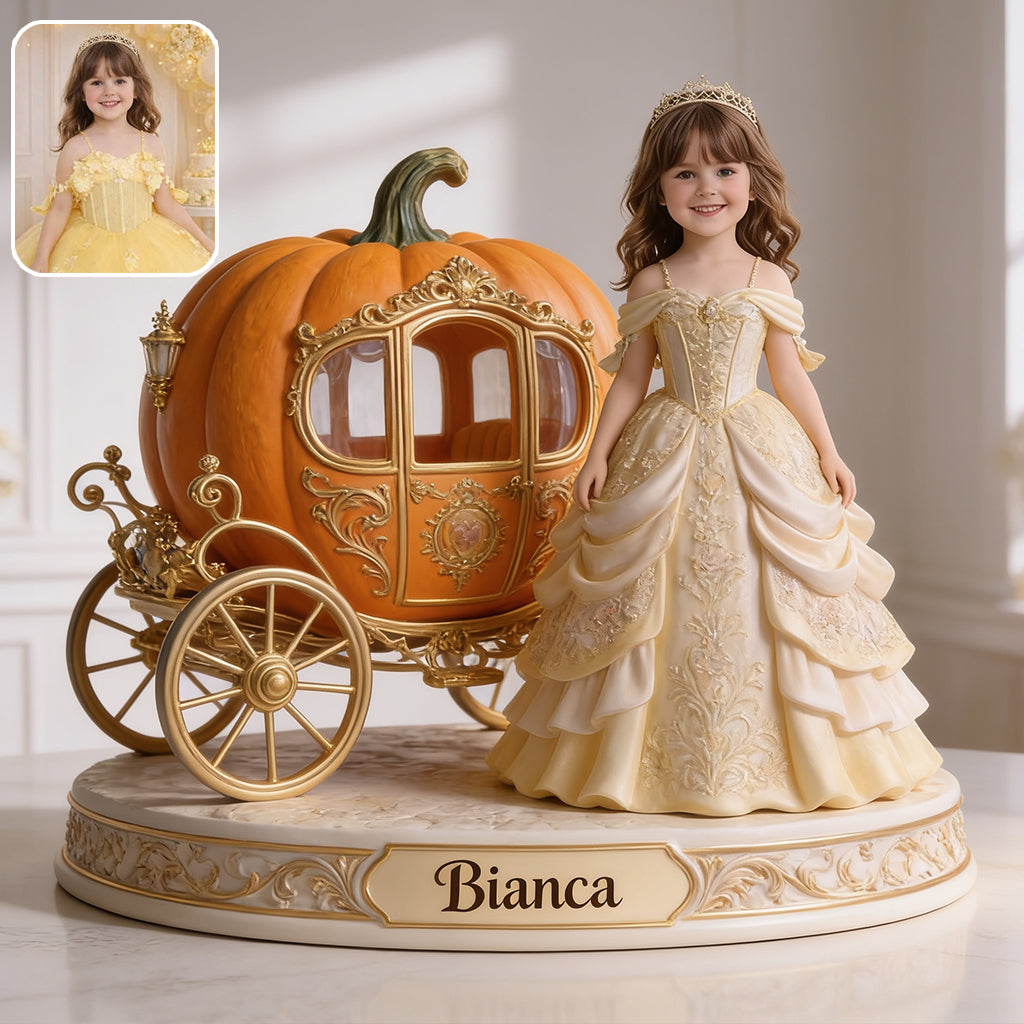 Pumpkin Carriage - Personalized Kid Custom Shaped Acrylic Plaque
