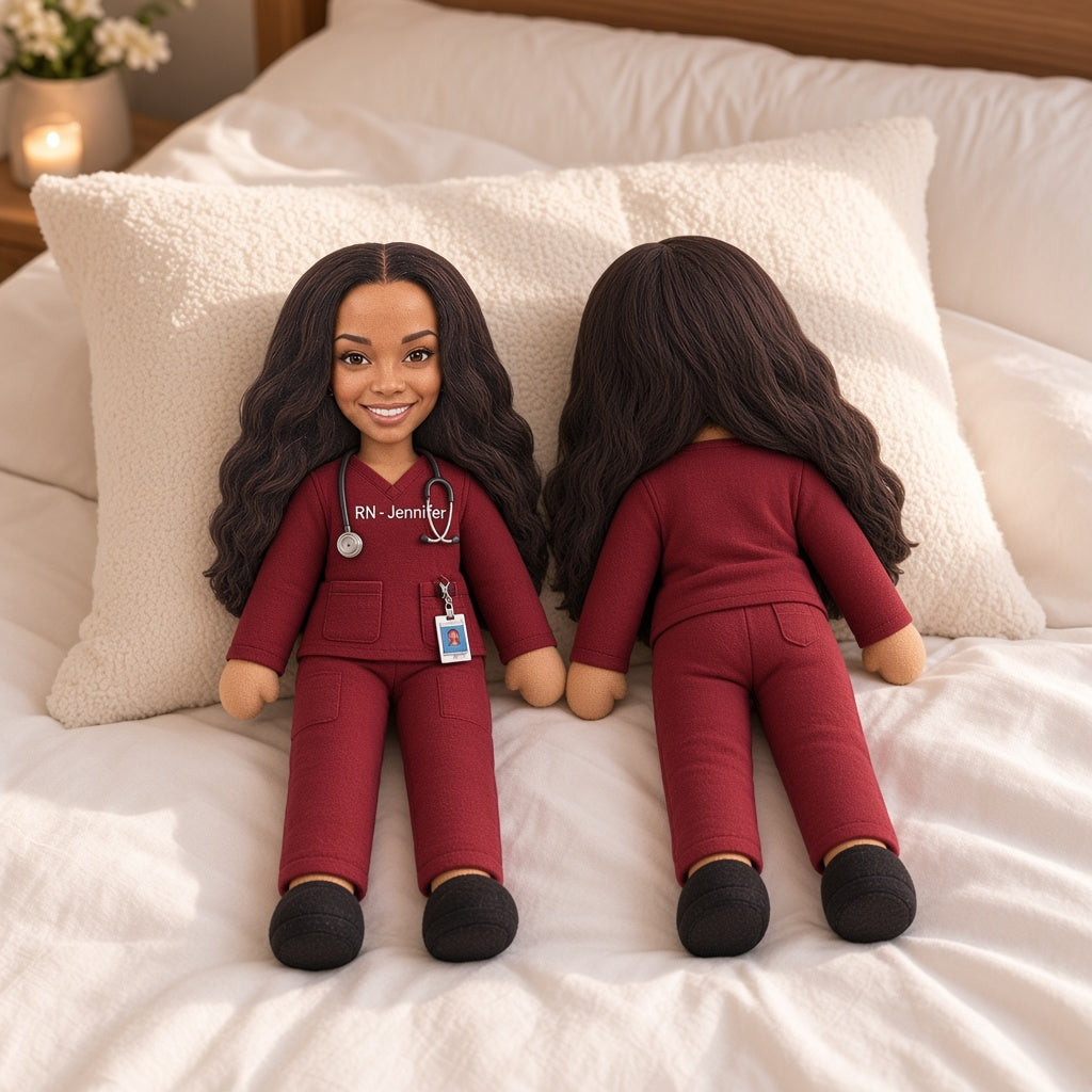 Nurse Funny Relax Gift - Personalized Nurse Tumbler With Handle & Posable Doll