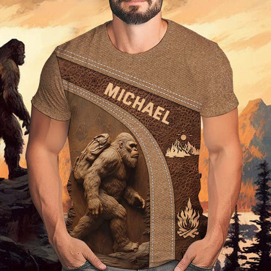 Sasquatch - T-shirt de randonnée personnalisé intégral