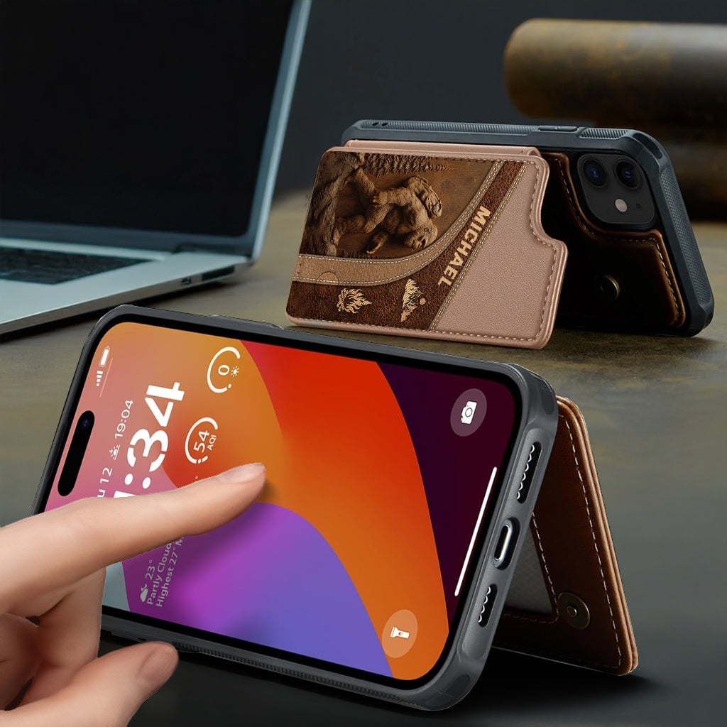 Étui portefeuille de randonnée personnalisé Sasquatch