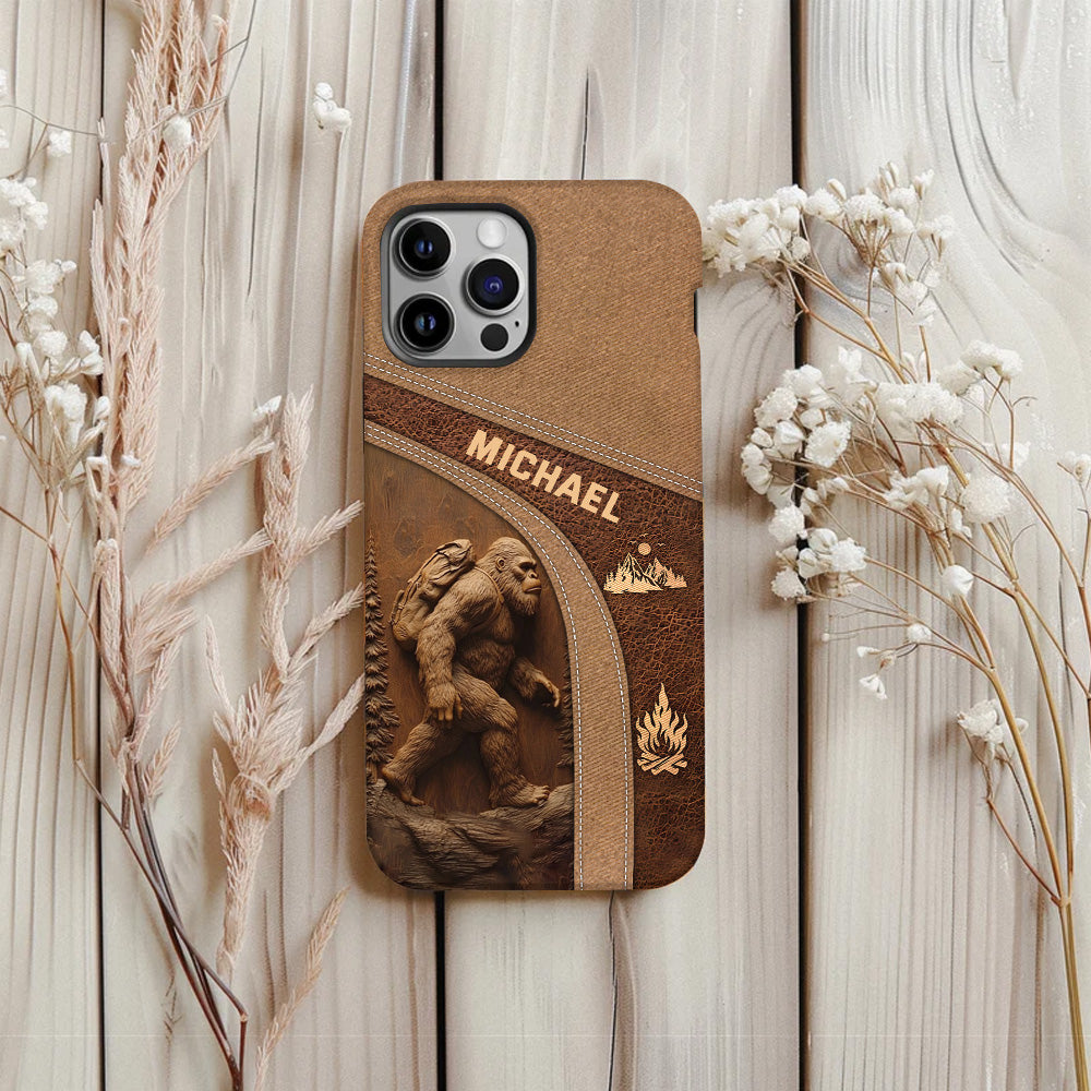 Sasquatch - Coque de téléphone personnalisée avec impression intégrale pour la randonnée