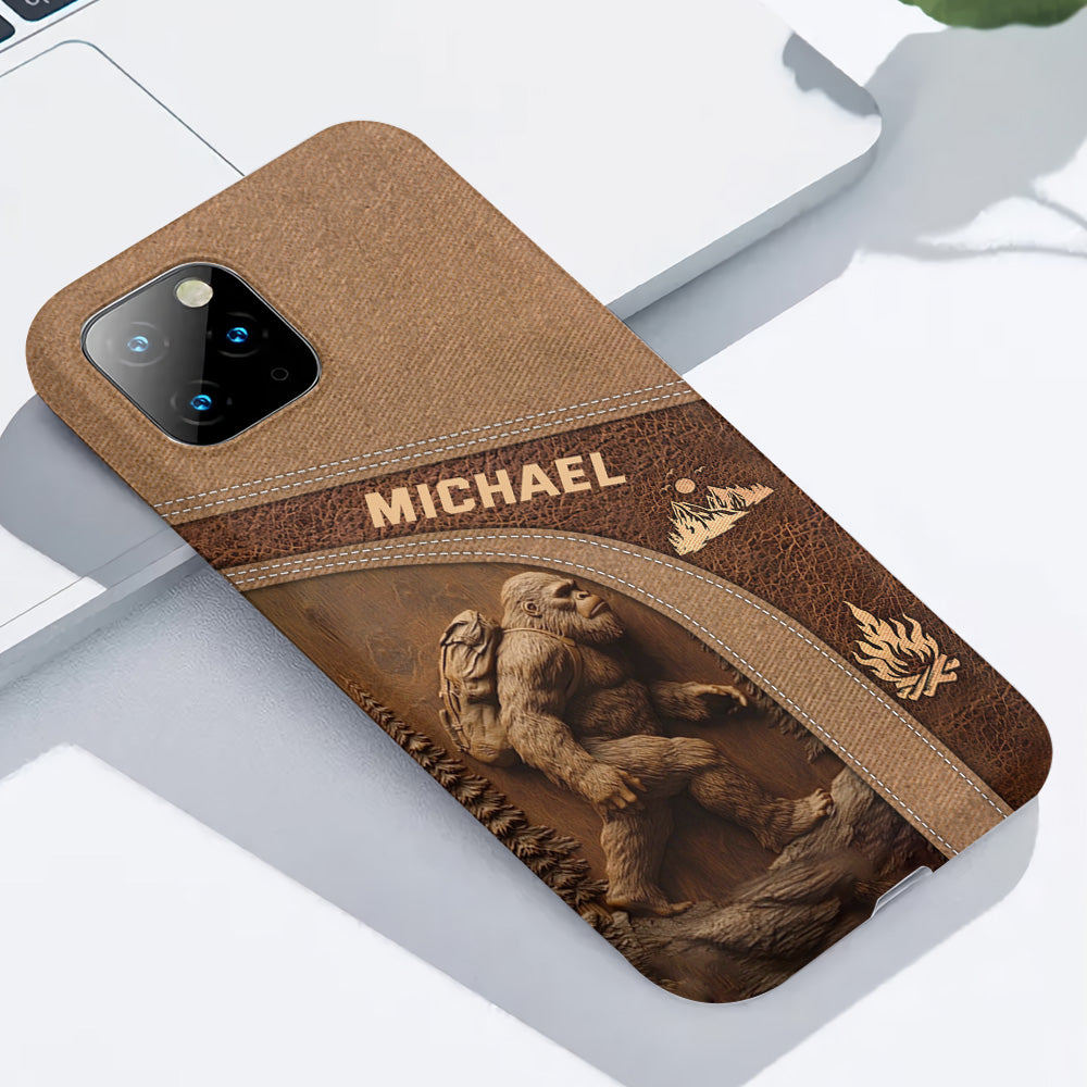 Sasquatch - Coque de téléphone personnalisée avec impression intégrale pour la randonnée