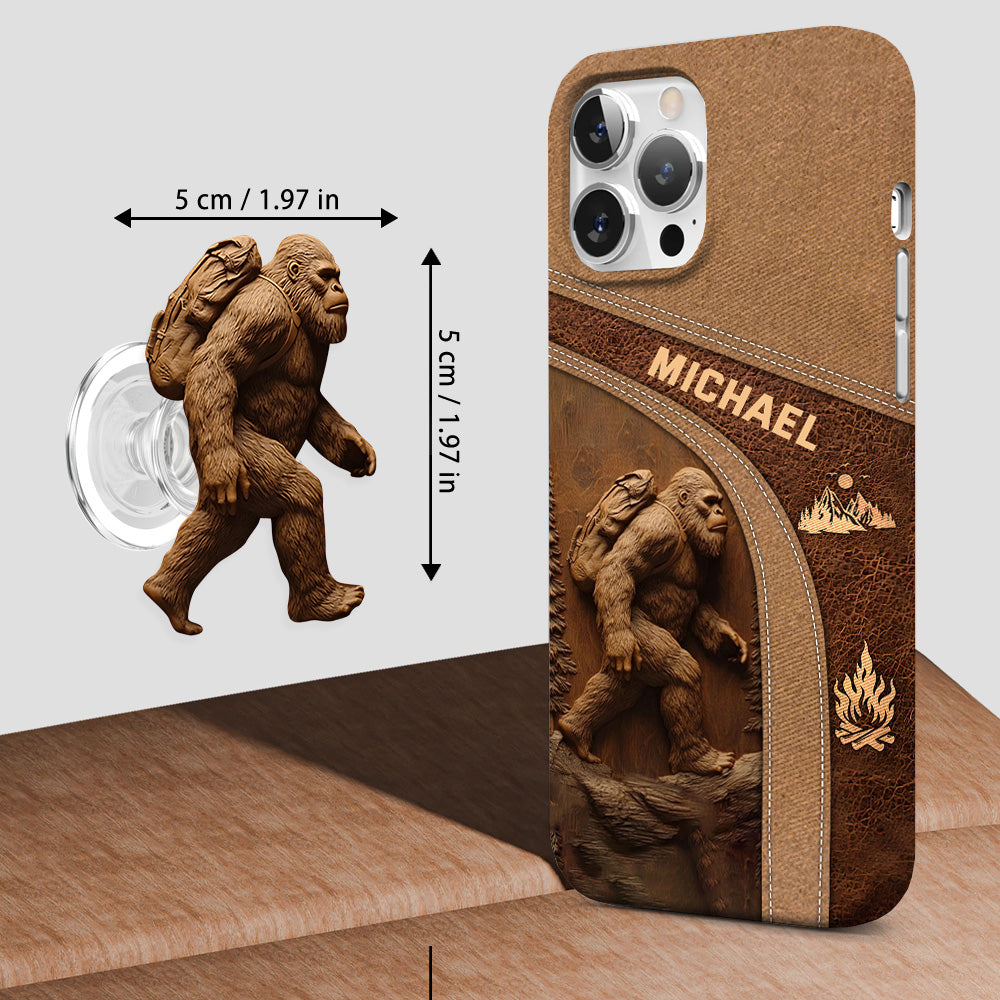 Sasquatch - Coque de téléphone personnalisée avec impression intégrale pour la randonnée