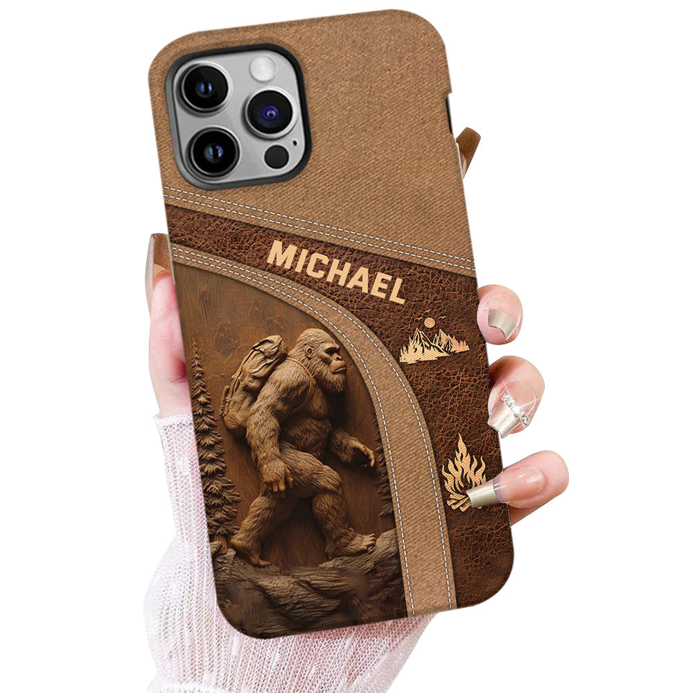 Sasquatch - Coque de téléphone personnalisée avec impression intégrale pour la randonnée
