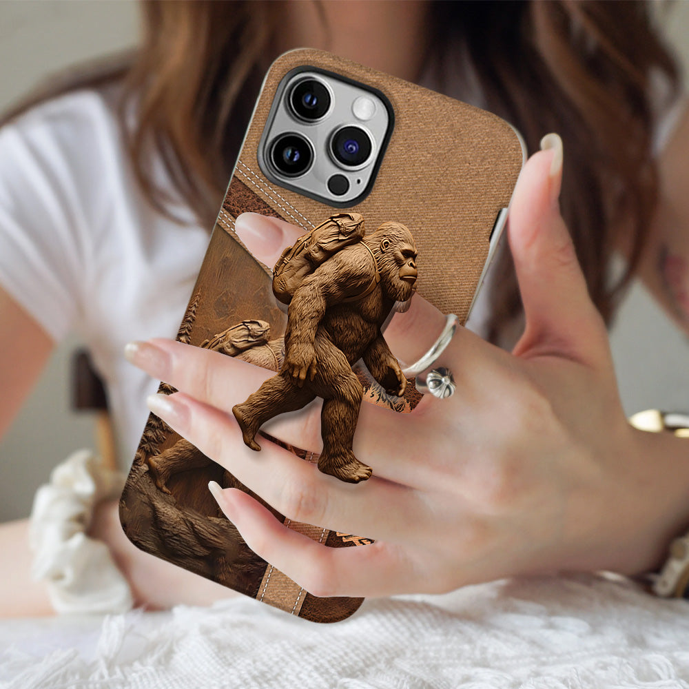 Sasquatch - Coque de téléphone personnalisée avec impression intégrale pour la randonnée