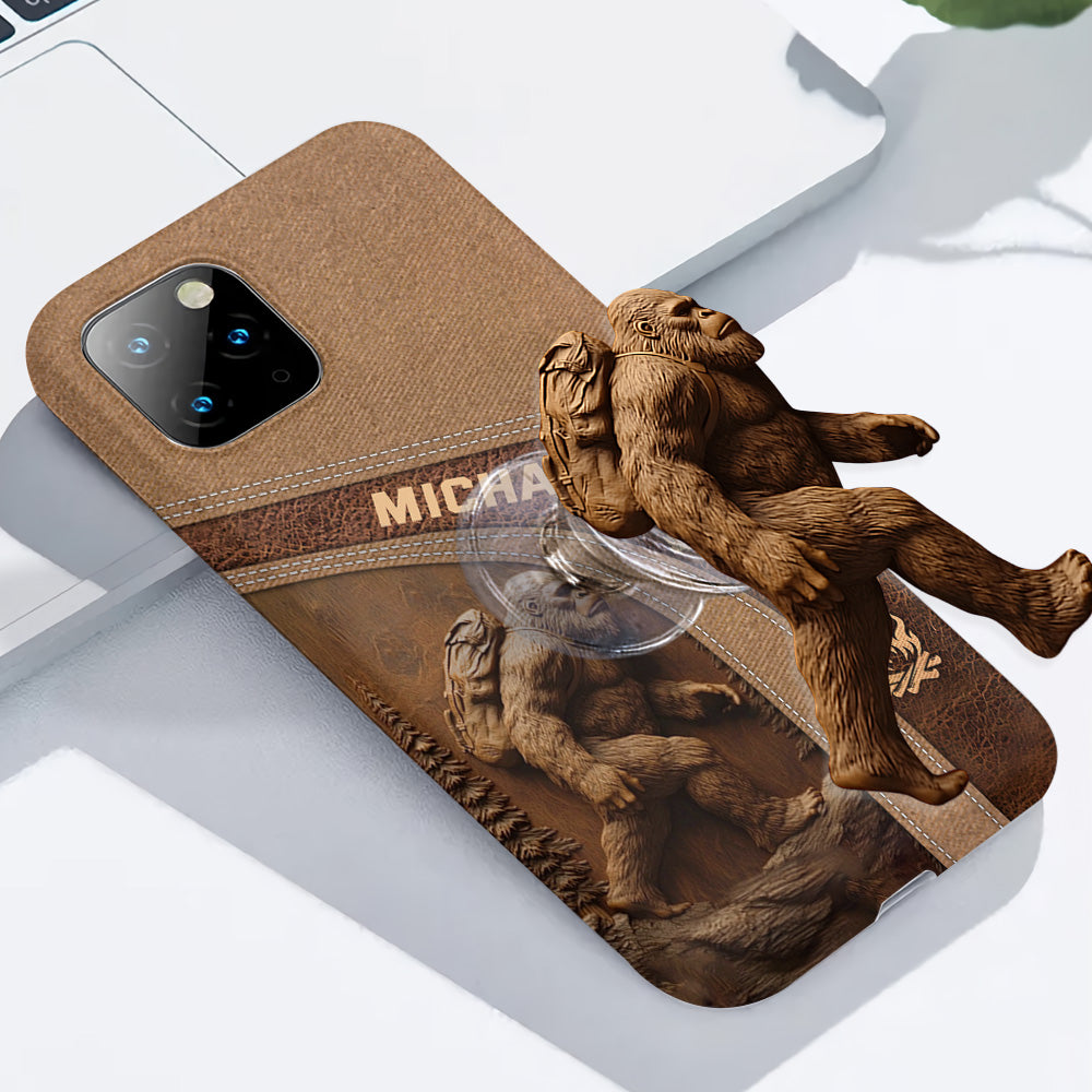 Sasquatch - Coque de téléphone personnalisée avec impression intégrale pour la randonnée