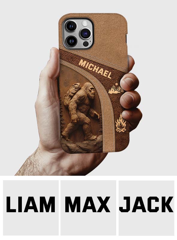 Sasquatch - Coque de téléphone personnalisée avec impression intégrale pour la randonnée