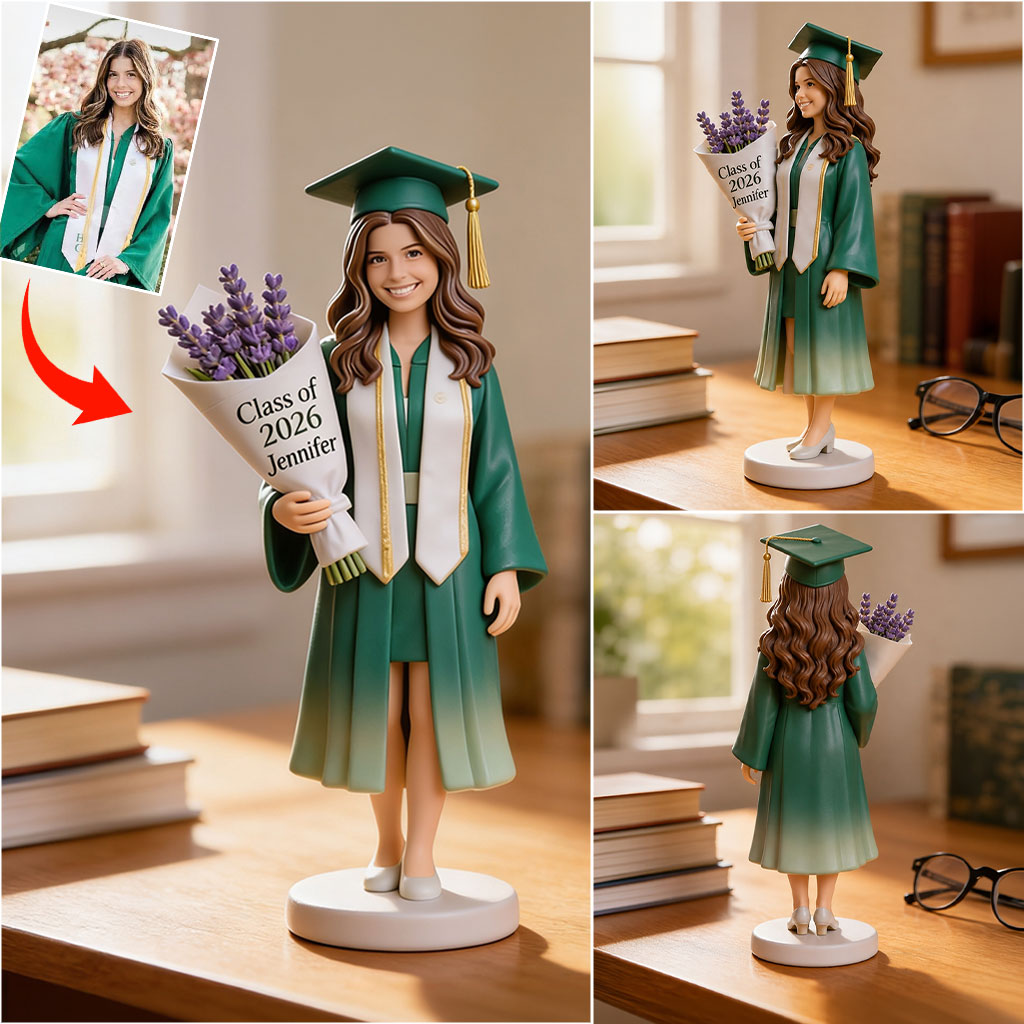 Classe De - Figurine 3D Personnalisée de Graduation