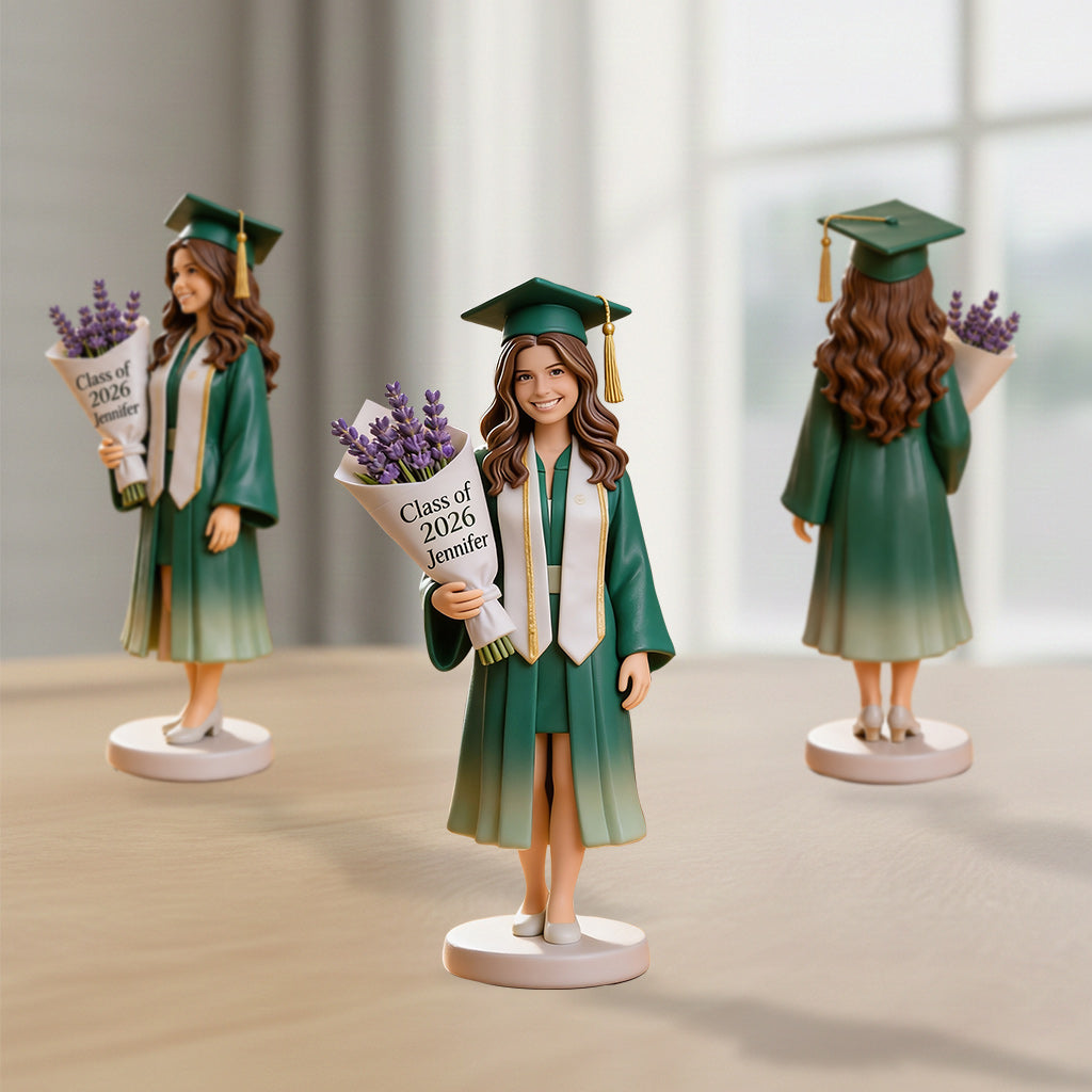 Classe De - Figurine 3D Personnalisée de Graduation