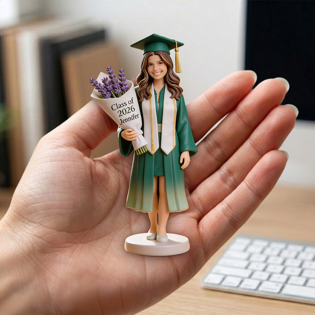 Classe De - Figurine 3D Personnalisée de Graduation