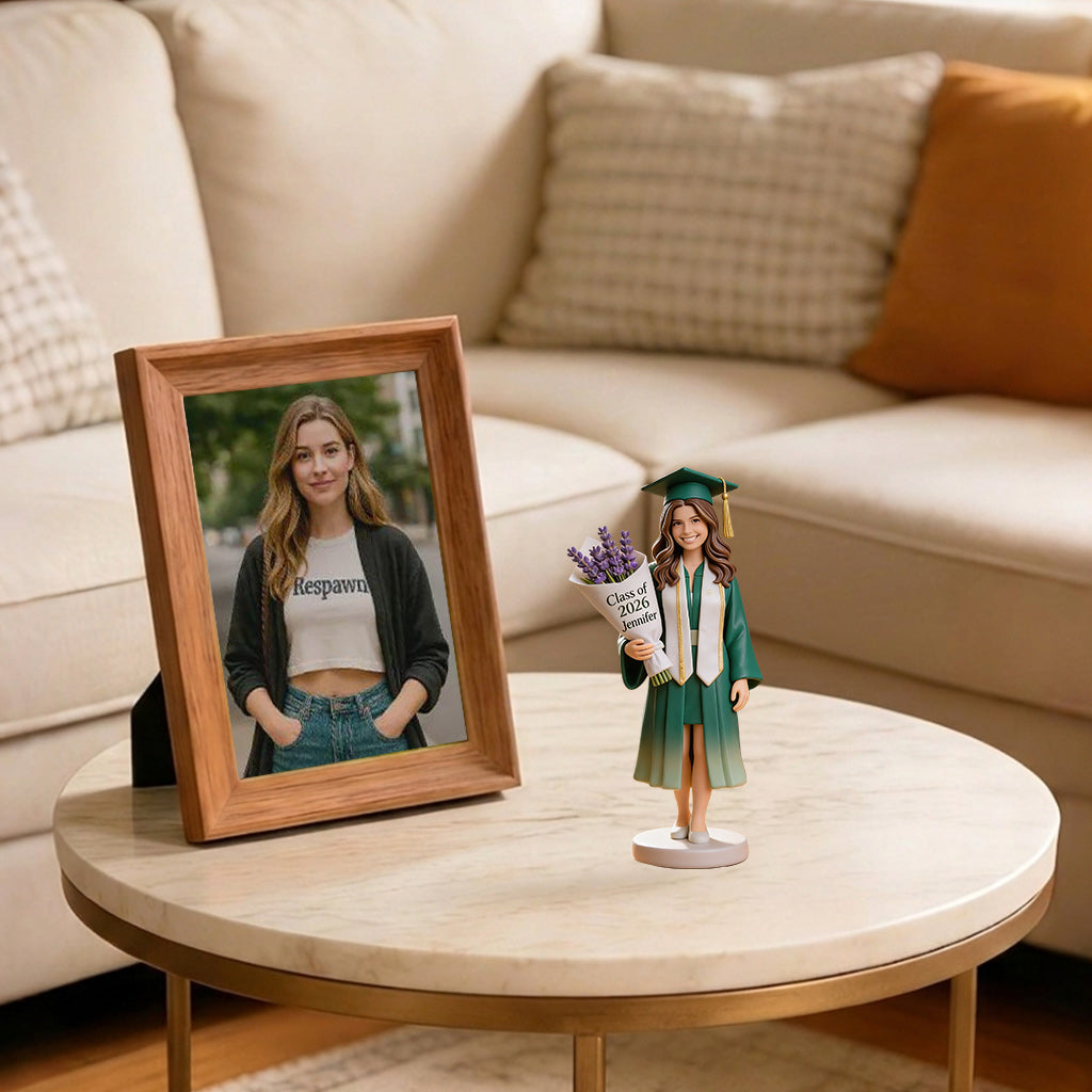 Classe De - Figurine 3D Personnalisée de Graduation