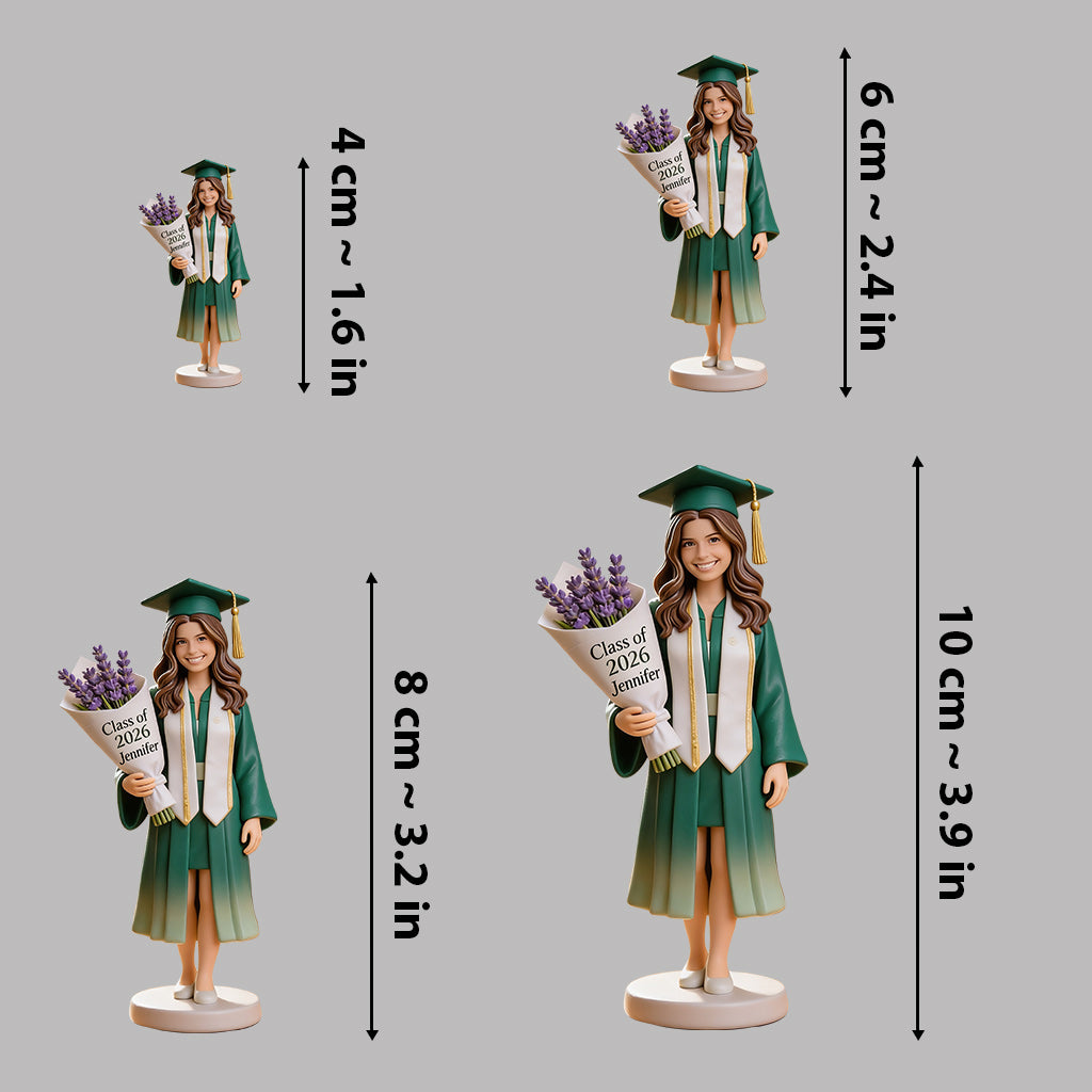 Classe De - Figurine 3D Personnalisée de Graduation