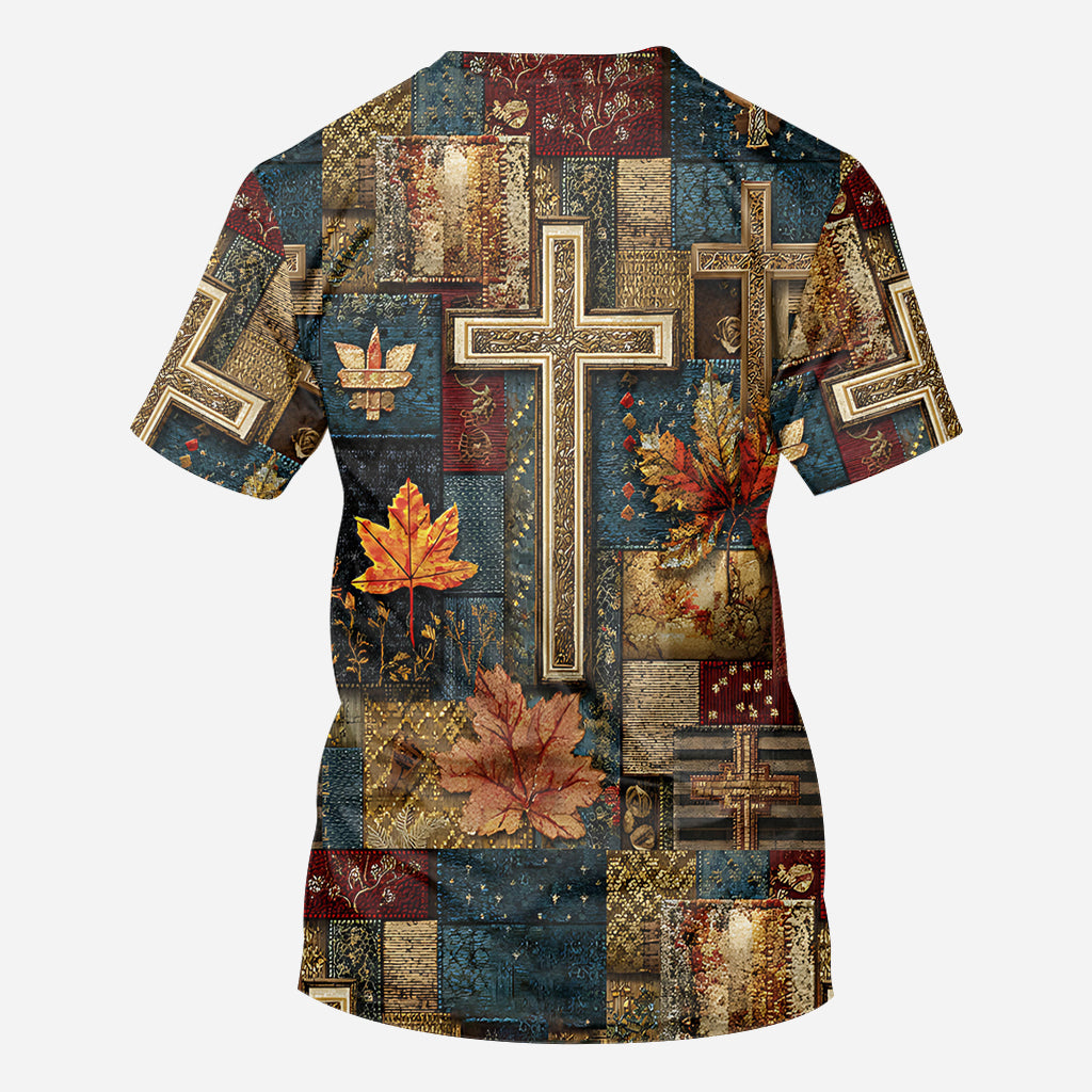 Tombez pour Jésus - T-shirt chrétien personnalisé intégral