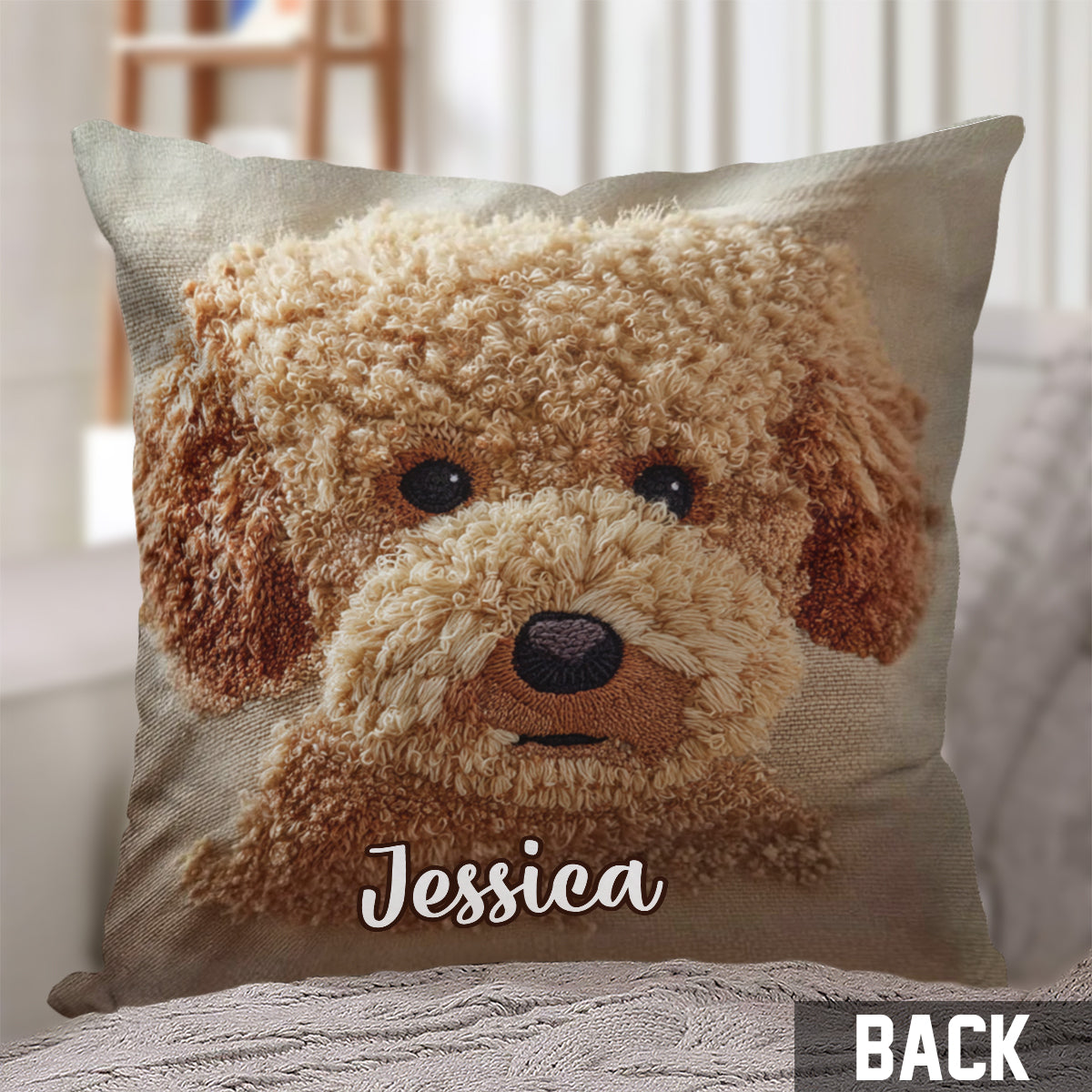 Poodle Lovers - Personalized Poodles Throw Pillow