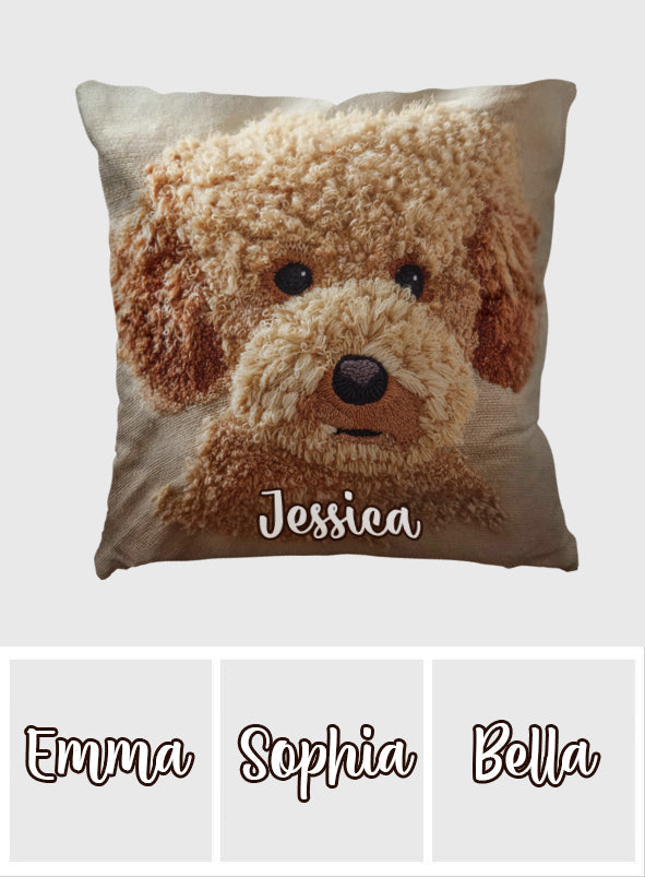 Poodle Lovers - Personalized Poodles Throw Pillow