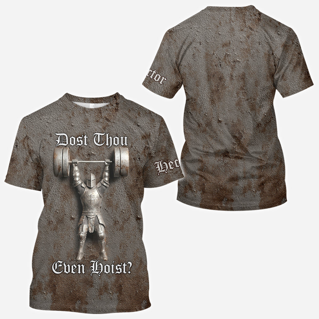 Dot Thou Even Hoist? - T-shirt de fitness personnalisé intégral