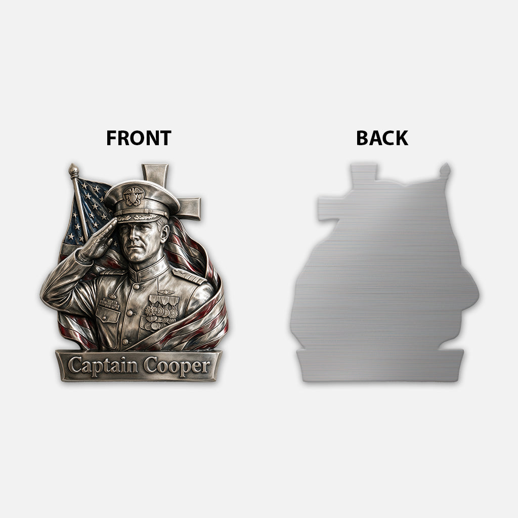 Any Photo - Personalized Veteran 3D Printed Cut Metal Sign