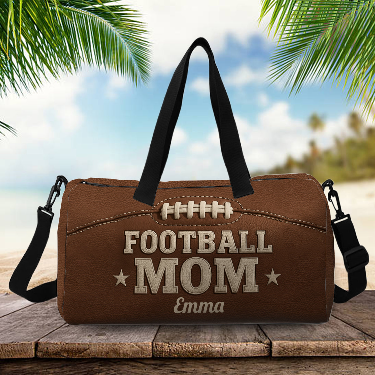 Maman/Papa/Grand-mère/Papi/Oncle/Tante de footballeur... - Sac de sport de football personnalisé