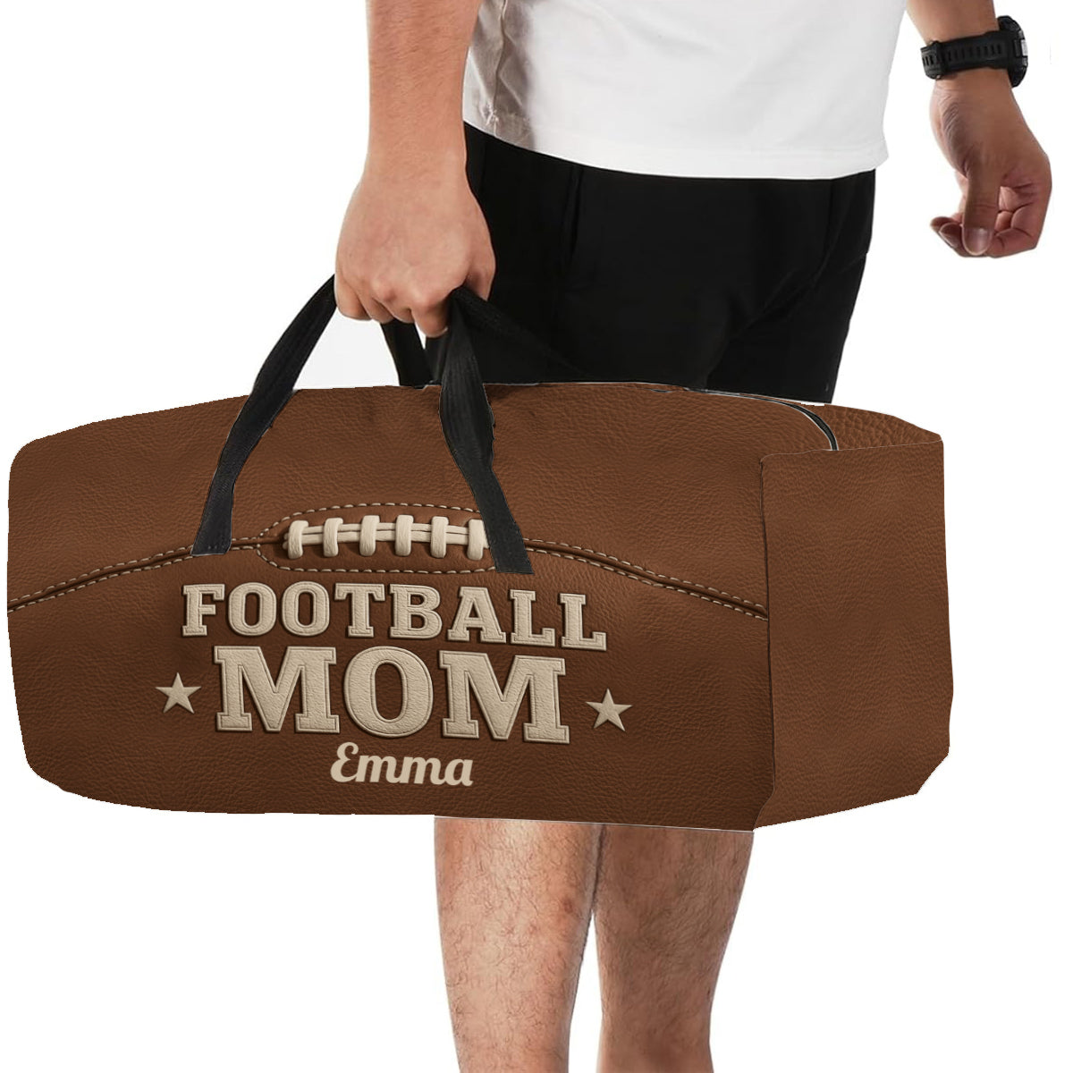 Maman/Papa/Grand-mère/Papi/Oncle/Tante de footballeur... - Sac de sport de football personnalisé