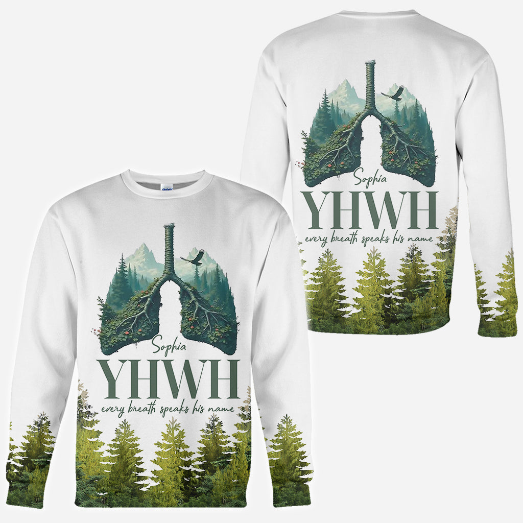 YHWH prononce son nom - T-shirt chrétien personnalisé intégral