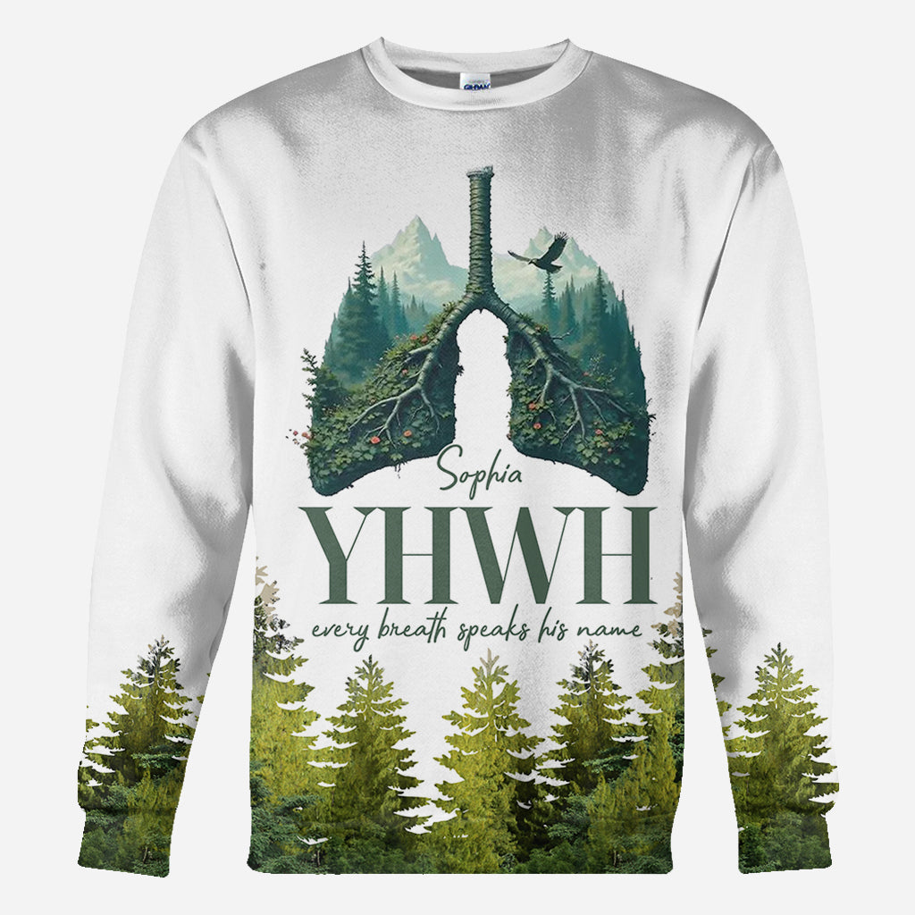 YHWH prononce son nom - T-shirt chrétien personnalisé intégral