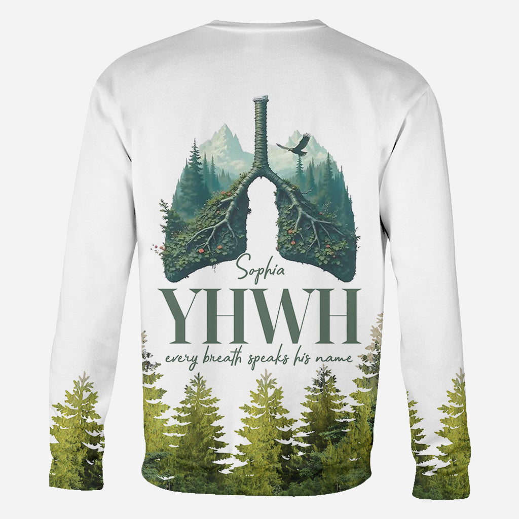 YHWH prononce son nom - T-shirt chrétien personnalisé intégral