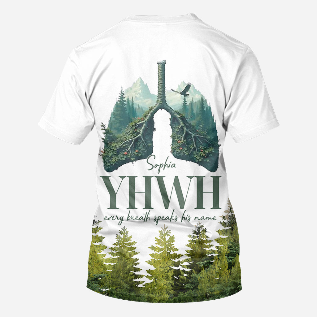 YHWH prononce son nom - T-shirt chrétien personnalisé intégral