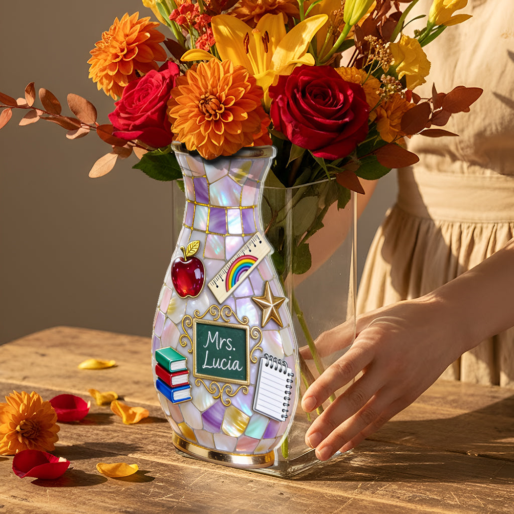 Teacher Gifts - Personalized Teacher Acrylic Pot