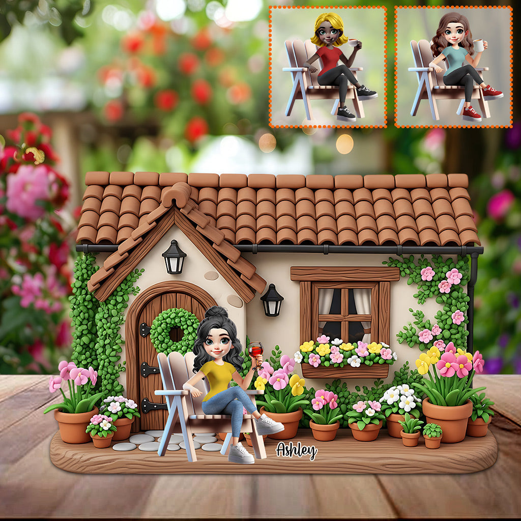 Mon beau jardin - Plaque acrylique personnalisée sur mesure pour le jardinage