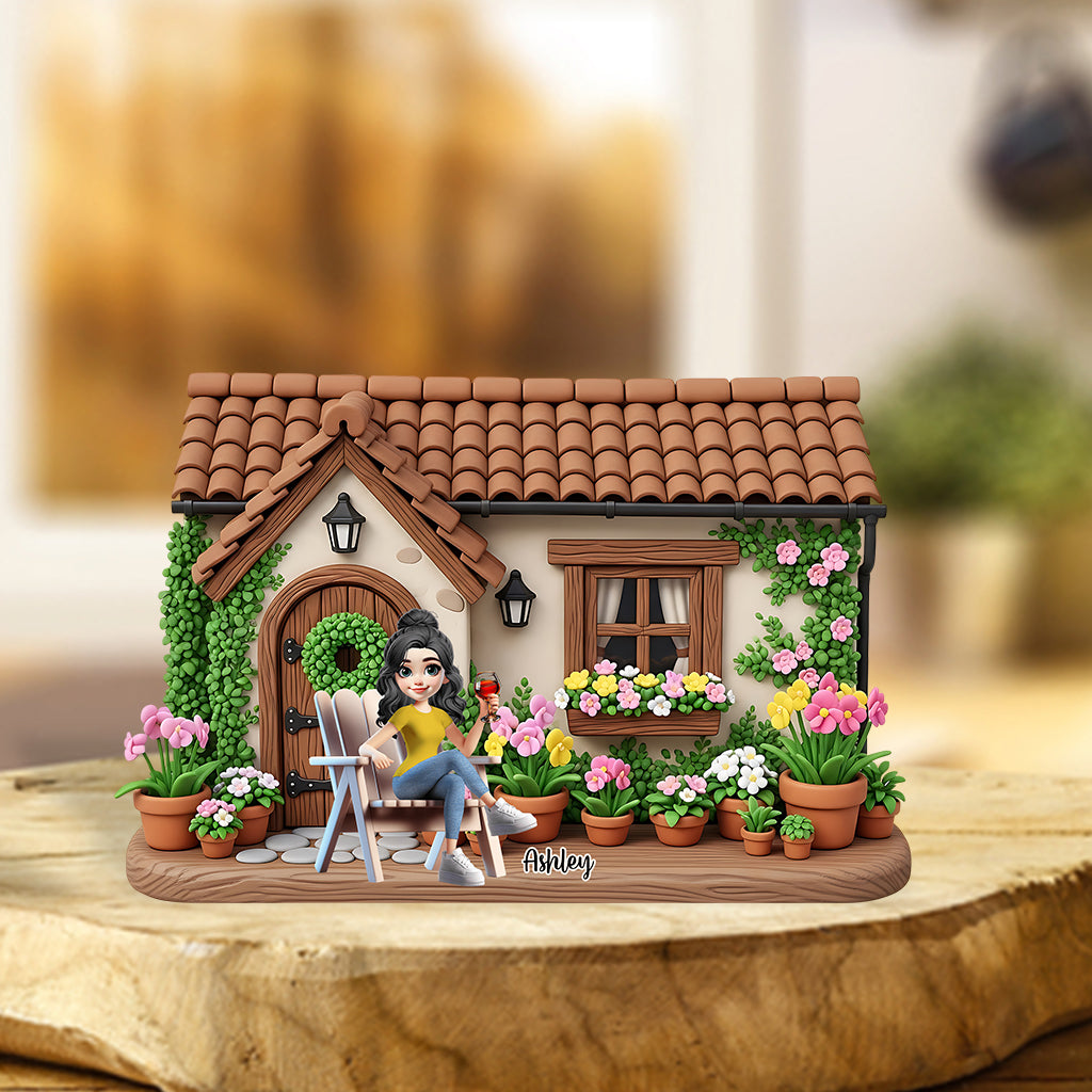 Mon beau jardin - Plaque acrylique personnalisée sur mesure pour le jardinage