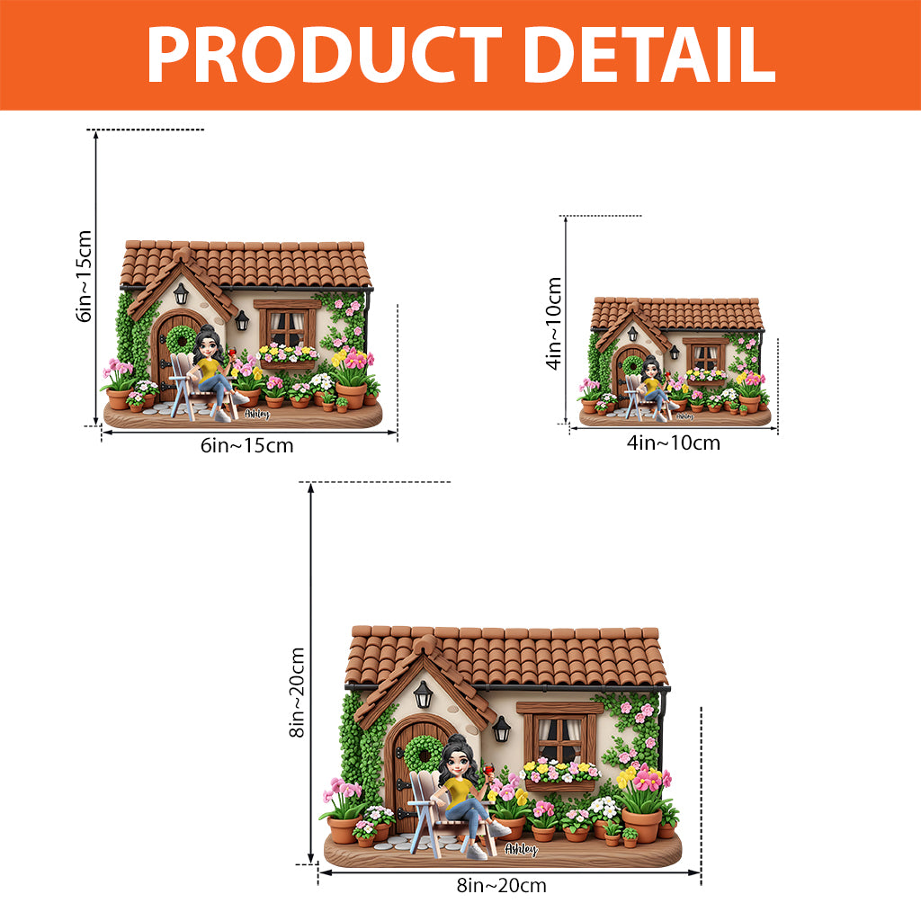 Mon beau jardin - Plaque acrylique personnalisée sur mesure pour le jardinage