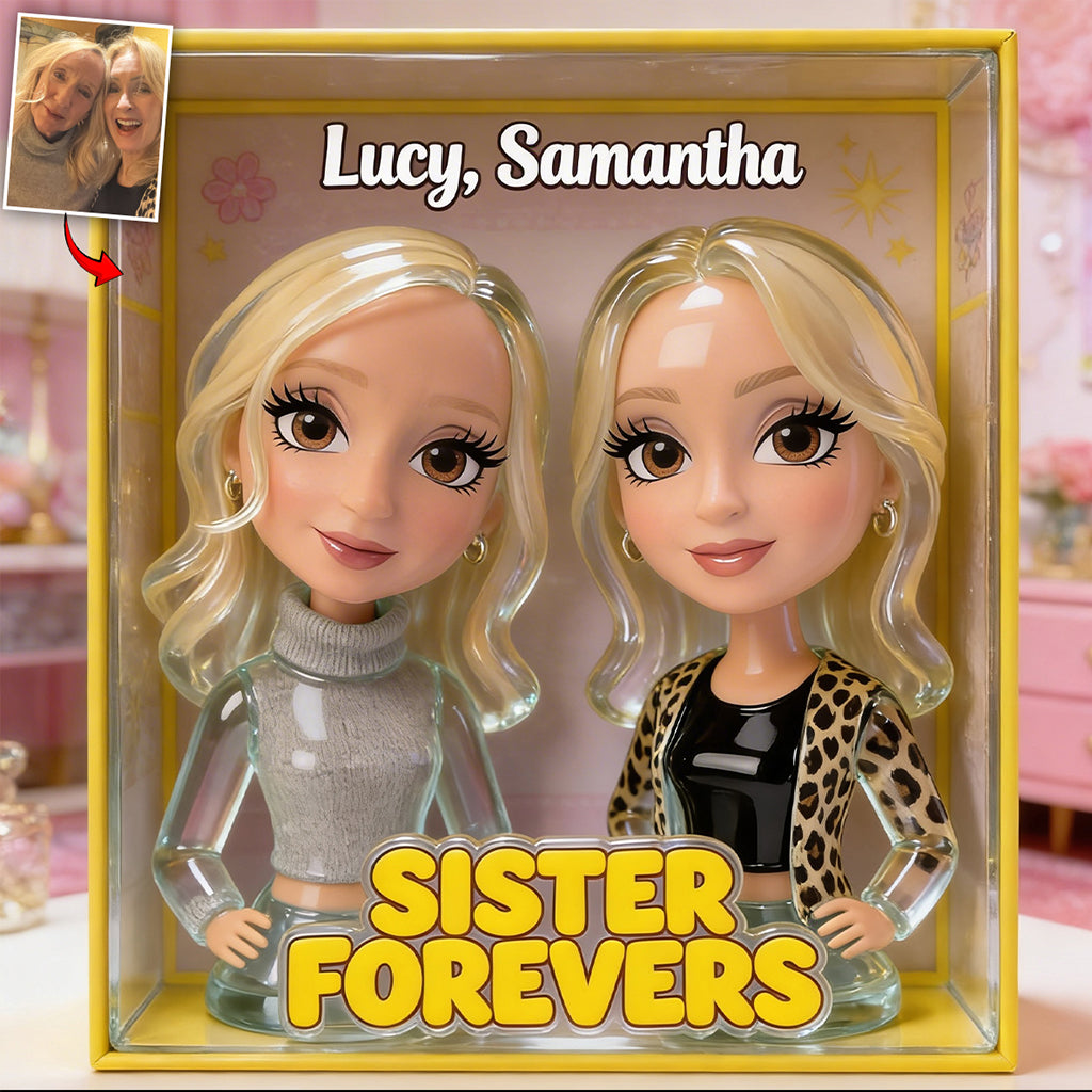 Besties Forevers - Personalized Bestie Custom Shaped Acrylic Plaque