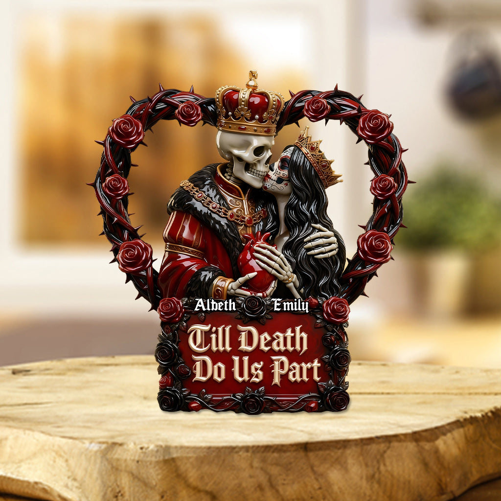 Jusqu'à ce que nous soyons des fantômes - Plaque acrylique personnalisée pour couple