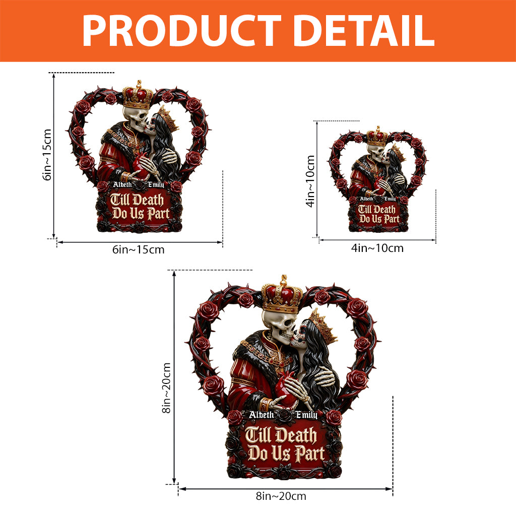 Jusqu'à ce que nous soyons des fantômes - Plaque acrylique personnalisée pour couple