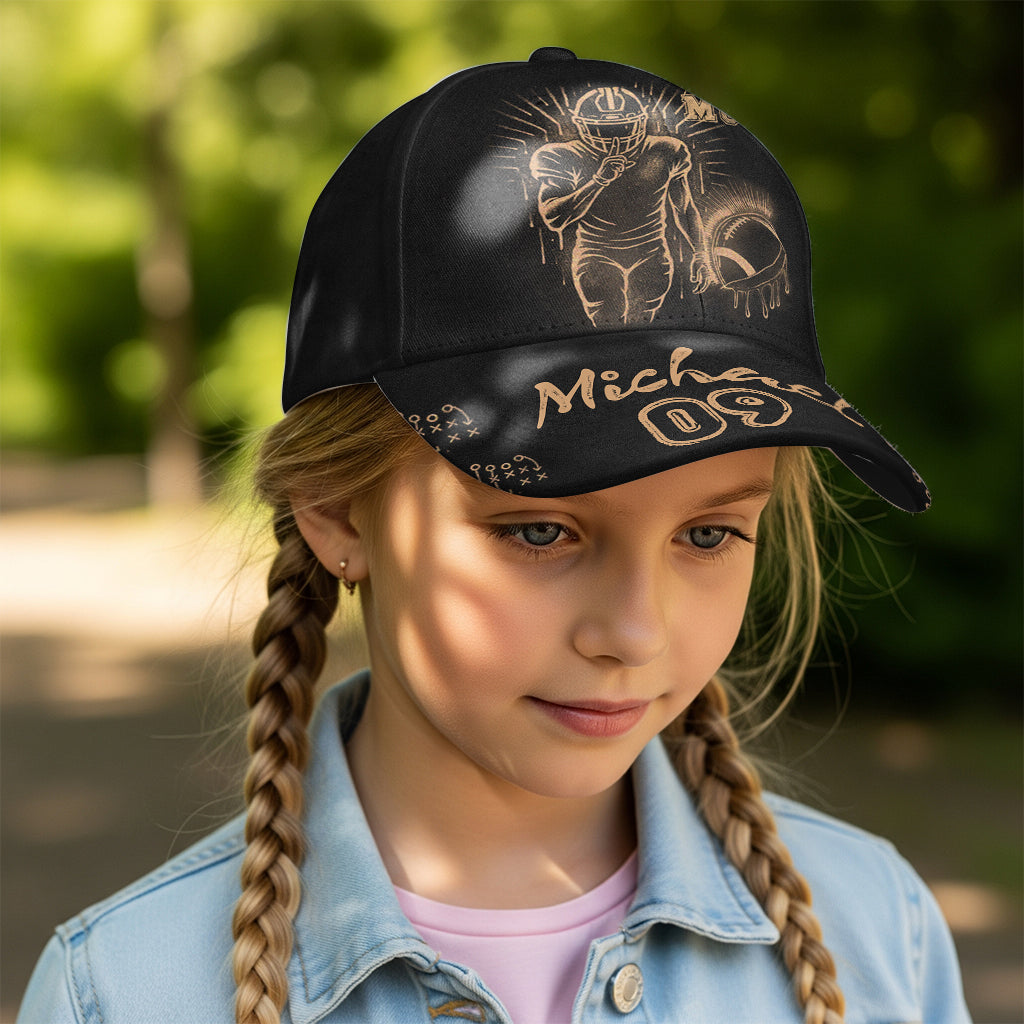 Football Mom Bleach Style - Personalized Football Classic Cap