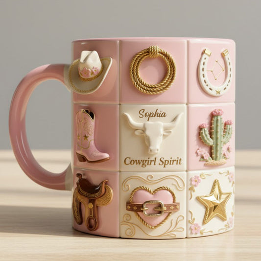 Esprit Cowgirl - Mug personnalisé à l'effigie d'une cowgirl