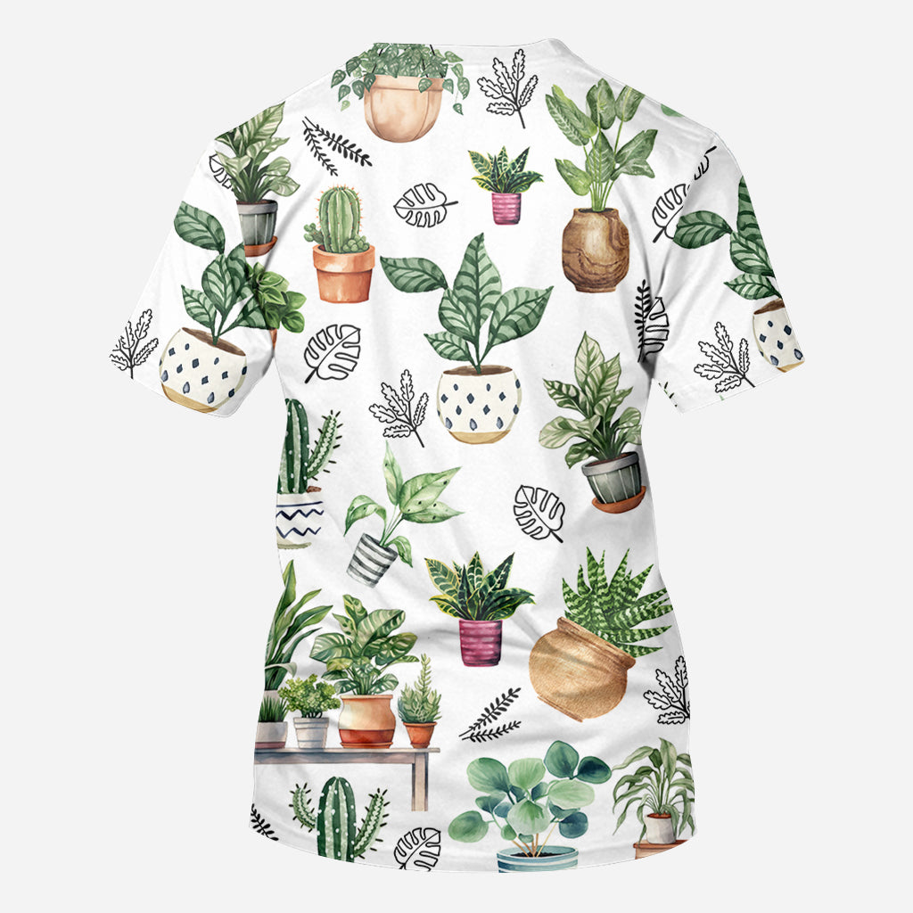 Facilement distrait par les plantes - T-shirt personnalisé sur le thème du jardinage