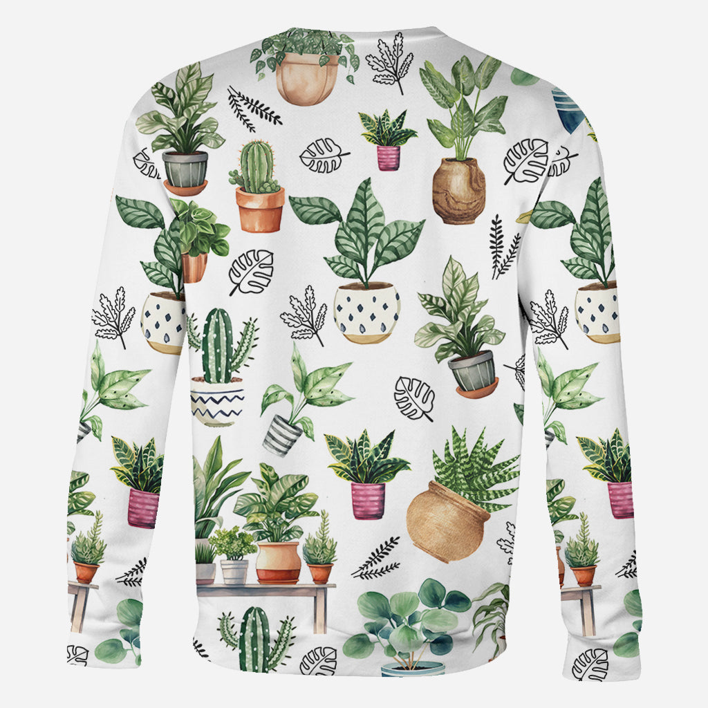 Facilement distrait par les plantes - T-shirt personnalisé sur le thème du jardinage